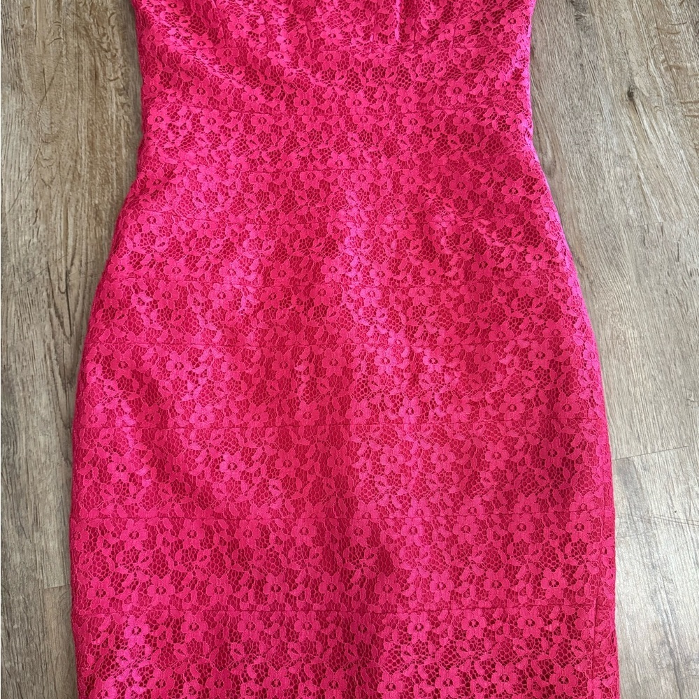 Sangria • Lace Cap Sleeve Dress - Picture 11 of 12